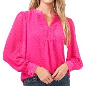 NWT CeCe Women's Pink Blouse